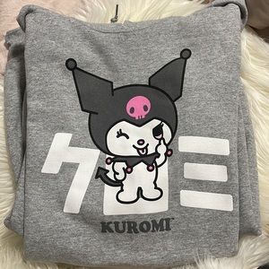 Kuromi Gray Hoodie